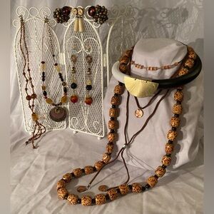 Safari Themed Costume Jewelry Lot 10 Pieces